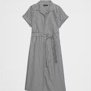 Banana Republic Tie-Waist Midi Shirtdress NWT
